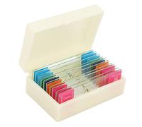 Vistreck Lames de Microscope Biologique pour Enfants, 10 Pièces, Spécimens Hautement Transparents pour l'apprentissage