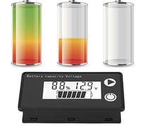Vistreck LCD Battery Voltmeter, Accurate Voltage Measurement Display | Polyvalent pour les batteries lithium-ion et acide, écran LCD clair, faible consommation d\'énergie, lectures précises.