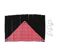 Vistreck Lit Hamac pour Animaux de Compagnie avec Pompons pour Oiseaux et Petits Animaux de Compagnie - Coin caché Amusant en Pois et Noir (Pois + Noir)