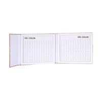 Vistreck Livre de Tableaux d'affichage des Couleurs des Ongles - 120 Emplacements pour Vernis à Ongles Gel, Carte de Couleur pour Vitrine Nail Art (Carnet cartes couleurs à rayures)