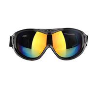 Vistreck Lunettes de Soleil UV pour Chiens de Taille Moyenne et Grande - Équipement Protection pour Les Yeux des Animaux Compagnie, Ajustement Réglable, Accessoires élégants (Noir)
