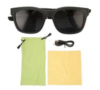 Vistreck Lunettes Intelligentes avec Conduction Osseuse, Réduction du Bruit, Lunettes de Soleil sans Fil 5.0 pour la Plage et la Conduite (Noire)