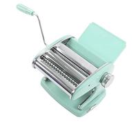 Vistreck Machine à Pâtes en Acier Inoxydable pour Usage Domestique, Machine à Rouler les Nouilles Manuelle avec 6 Réglages Réglables (Ventouse 2 Couteaux)