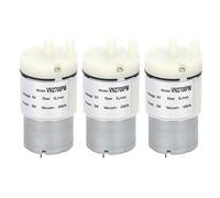 Vistreck Micro Pompe à Membrane, 3 Pièces, Mini Moteur à Eau et Air sous Vide pour Aquarium, DC 6V, Polyvalent, Faible Bruit et Facile Utiliser
