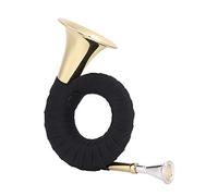Vistreck Mini Cor de Chasse en Laiton Bb-ensemble d'instruments en Laiton de Cor Français Compact pour les Amateurs Musique
