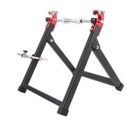 Vistreck Moto Equilibreuse de Roue, Cônes de Centrage Réglables pour Un | Construction en acier robuste, conception pliable pour gagner de la place, s\'adapte à diverses roues de moto.