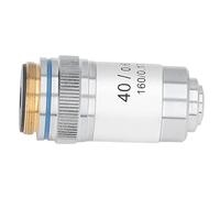Vistreck Objectif de Microscope Achromatique 40X, Norme RMS 20,2 Mm, Protection à Ressort pour des Images Plus Lumineuses, Laiton chromé, Microscopes Biologiques Universels
