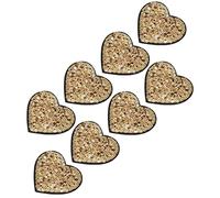 Vistreck Patchs en Fer pour Décoration en Tissu DIY, 8 Pièces, Style Saint-valentin avec Design doré et Noir