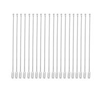 Vistreck Porte-clés en Fil d'acier Inoxydable, 20 Pièces, avec Serrure à Vis, Porte-clés à Câble Polyvalent