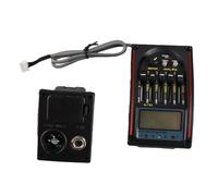 Vistreck Préampli de Guitare Acoustique LCD à 5 Bandes, Accordeur égaliseur EQ LC-5 avec Micro Piézo pour des Performances Améliorées