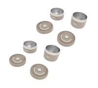 Vistreck Récipient à Déjeuner Isolé-boîte à Thermique Ronde en Acier Inoxydable 304 avec Couvercle et Sac Thermique pour Repas Portables (4 boîtes)