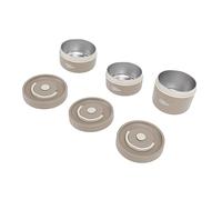 Vistreck Récipient à Déjeuner Isolé-boîte à Thermique Ronde en Acier Inoxydable 304 avec Couvercle et Sac Thermique pour Repas Portables (3 boîtes)