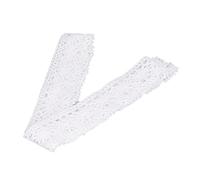 Vistreck Ruban en Filet de Coton pour Bricolage, Bordure en Dentelle Exquise de 4 Cm pour la Décoration, Superbe Dentelle Blanche 10 Mètres l'artisanat, les Vêtements et les événements