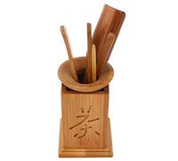 Vistreck Six Ensembles de Trompette de Cérémonie thé en Bambou Naturel, Accessoires Service à thé Kung Fu pour le Brassage du Traditionnel