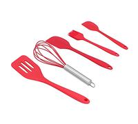 Vistreck Spatule en Silicone, Résistance à Haute Température pour la (Red | Ustensiles en silicone durables pour la cuisson, le mélange et le scra, conçus pour les cuisines domestiques et les