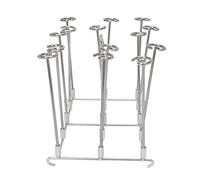 Vistreck Support de Brochette de Friteuse en Acier Inoxydable pour une Cuisson Uniforme-support Brochette Vertical pour Poulet, Viande, Fruits Mer, Légumes