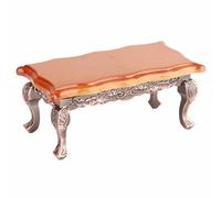 Vistreck Table Basse Miniature pour Maison de Poupée 1:12, Modèle de Meuble Mignon, Accessoire pour Maisons Poupée (Longue Table américaine)