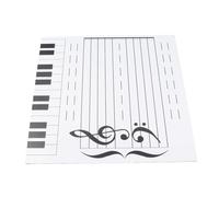 Vistreck Tableau Magnétique Effaçable à Sec pour Cours de Musique - Outil de Lecture et d'enseignement Notes pour Professeurs Piano, Salles Classe Musique