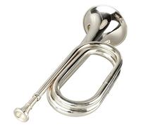 Vistreck Trompette C Key Brass Style Militaire Facile pour Débutants | Corps en laiton plaqué or, pistons en acier inoxydable, idéal pour l\'orchestre, la pratique du groupe, l\'apprentissage