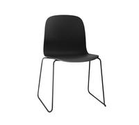Visu - Chaise avec piètement traîneau frame black staind