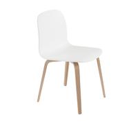 Muuto Chaise Visu Chair base en bois blanc-chêne