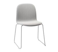 Visu - Chaise rembour avec piètement traîneau seat steelcut trio 133