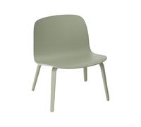 Visu Fauteuil m. Base En Bois Dusty Vert