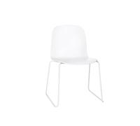Visu Table à Manger Chaise m. Blanc Base de Sled