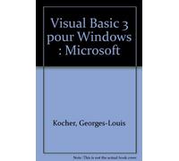 Visual Basic 3 pour Windows: Microsoft