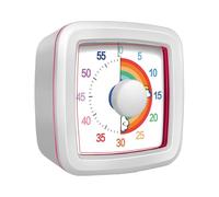 Visual Countdown Timer - Portable Quiet Analog Tyekeeper, Sturdy Desk Clock Focus | Aide à la productivité pratique Étudiants, formateurs, réunions d'affaires, zones de cuisine, ateliers
