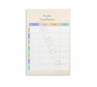 Visual Meal Planning Poster Weekly Healthy Food Ideas for Clean Eating Kitchen and Dining Area Decor(Unframed,12x18inch(30x45cm))