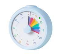 Visual Time Management Timer - Silent Portable Multifunctional Rainbow Schedule Tool with Countdown Display and Adjustable Alerts, Easy Read Color Cues for Home School Work Meetings Offices Classroom