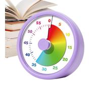 Visual Timer, 10.3x4.5cm ABS Kid Timer Visual Countdown | Gestion Du Temps Timer Visuel Avec Disque Arc-en-, Mode Silencieux Ou Alarme Pour L'École, Les Devoirs Et La Maison