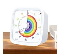 Visual Timer Clock, Rainbow Disk Countdown, 60 Minutes Timer with Protective Case, Time Manager, Study Timers with Color Display, Classroom Supplies for Teachers Students Kids
