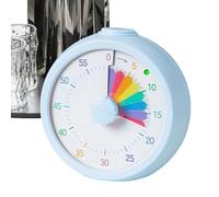 Visual Timer, Rainbow Schedule Tool, Time Management Countdown Timer with Adjustable Settings, Silent Portable Multifunctional Colorful Time Tracker for Home Meetings and Classroom Productivity