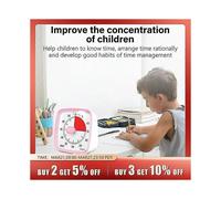 Visual Timer with Night Light, 60-Minute Countdown Timer for Kids and Adults, Timer for Home Use