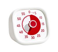 Visual Timers - Compteur à rebours | White 60 minutes Searon Minuterie d'horloge | Analog Silent Time Management Tool | Timing Watch Accessory | Clock Watch For Work Cooking School Home