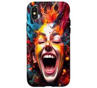 Visualisation du Rire et d'un Endroit Heureux pour Les Artistes Coque pour iPhone X/XS