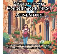 Visualize Travel: Color Your Next Adventure: An Inspirational Adult Coloring Book for Goal Setting, Visualization & Motivation