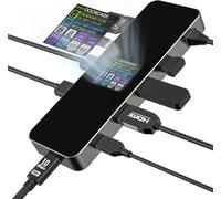 Visuel Station D'Accueil Usb C 9-En-1,Hub Usb C Hdmi 4K@60Hz,Pd 3.0 100W,Rj45 Ethernet,2 Usb-A 3.2,2 Usb-A 2.0,Uhs-Ii Tf/Sd Card Slot,Docking Station Pour Macbook Pro/Air,Dell Xps