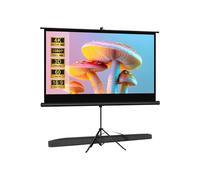 VISULAPEX 60'' Ecran de Projection Enroulable sur Pieds 16:9 HD Premium Ecran Videoprojecteur avec Sac de Transport