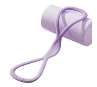 Visulong Bandes de résistance, corde de traction intégrale pour yoga, sangle extenseur de poitrine, bandes d'exercice en forme de 8 pour homme et femme (violet, 6,8 kg + 11,3 kg)