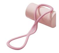 Visulong Bandes de résistance, corde de traction intégrale pour yoga, sangle extenseur de poitrine, bandes d'exercice en forme de 8 pour homme et femme (rose, 11,3 kg)