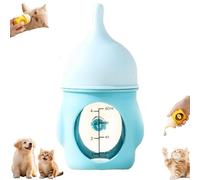 Visulong Leak-Proof Squeezable Kitten Bottle, Puppy Bottles for Nursing, Reusable Anti-Choking Silicone Pet Puppy Milk Bottle Nursing Kit, for Kittens Puppies Small Animals (Blue,20ml/0.7oz)