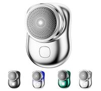 Visulong Shaver for Men, Mini Portable Electric Razor for Men Wet & Dry Grooming Kit (Silver)