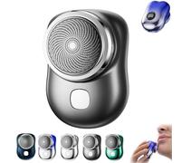 Visulong Shaver for Men, Mini Portable Electric Shaver, Pocket Size Wet and Dry, 2025 Upgrade Mini Razor with Digital Display, for Travel, Office, and Business Trip (Black)