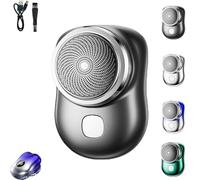 Visulong Shaver for Men, Mini Portable Visulong Men's Electric Shaver, Washable Blade, Wet & Dry Grooming Kit, Electric Shavers for Men, for Home & Travels (Black)