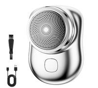 Visulong Shaver for Men, Visulong Shaver, 2025 New Upgrade Pocket Shavers USB Mini Shavers, Waterproof Razor Portable for Travel, with Digital Display (Silver)