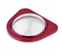 visvimmy Front Camera Protector Compatible with Tesla Model Y Juniper, Model YL and Model 3 2025-2026, Tempered Glass Lens Cover with Aluminum Alloy Frame, Scratch & Impact Resistant，red
