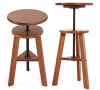 VISWIN 48-65cm H Tabouret en Bois Réglable en Hauteur, Tabouret d'artiste en Bois de Hêtre pour Dessin, Tabouret de Peinture pour Artistes, Adultes, Chaise en Bois pour Artstudio, Cuisine, Bureau